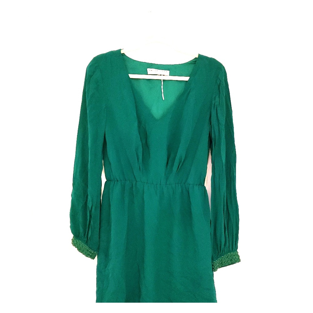 Beautiful green silk Trina Turk dress